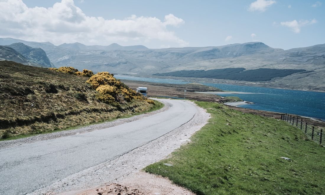 road with mountain view